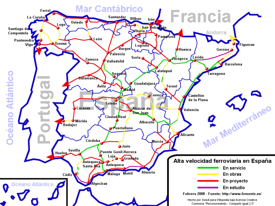 Mapa da Espanha quero 58265